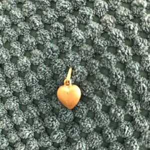 Brushed gold Heart Pendant